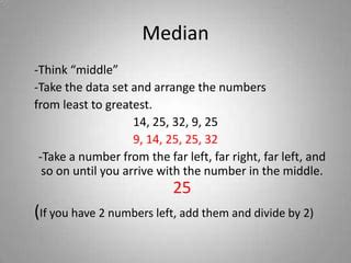 Mean, median, mode, and range | PPTX 