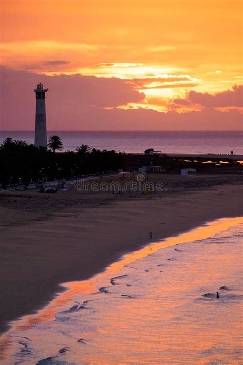 Faro De Morro Jable Fuerteventura Islas Canarias Imagen De Archivo