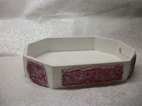 Rose Tray · A Tray · Decorating And Stamping On Cut Out Keep