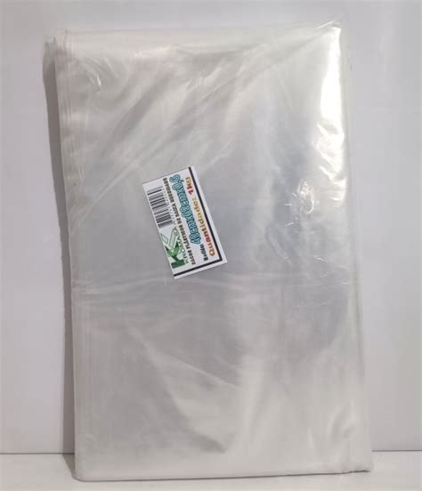 Saco Plástico Transparente Polietileno PEBD 1kg 40cmx60cm