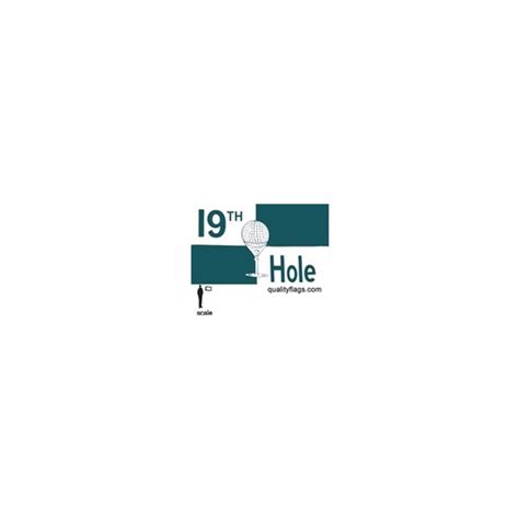 19th Hole Flag, 12x18", Nylon | Quality Flags