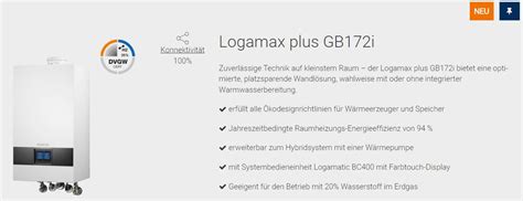 Buderus Logamax Plus Gb I Bc Gasbrennwert Heizung Kw