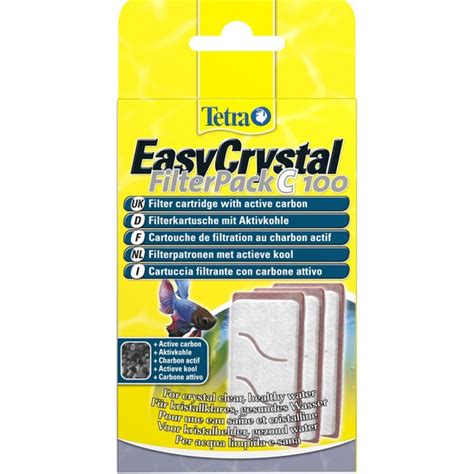 Комплект сменных картриджей Tetra EasyCrystal Filterpack C 100 с углем ...