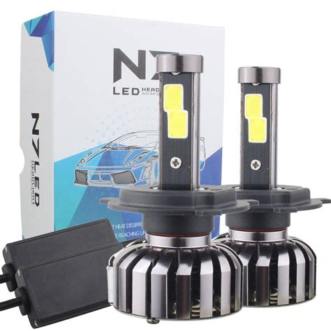 H4 HB2 9003 80W COB LED Headlight Conversion Bulb Kit 360 Degree Hi Lo