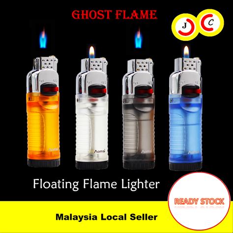 creative ghost flame lighter refillable adjustable floating flame api