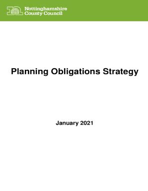 Fillable Online Ncc Planning Obligations Strategy Pdf Fax Email Print