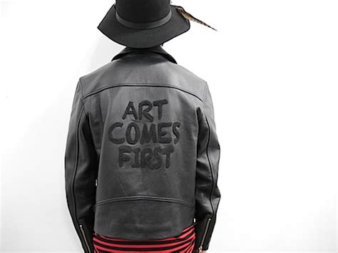 ART COMES FIRST アートカムズファースト ペイントライダース SSB LEATHER JACKET Hand