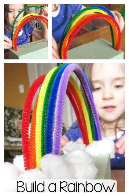 Pipe Cleaner Rainbow Still Playing School