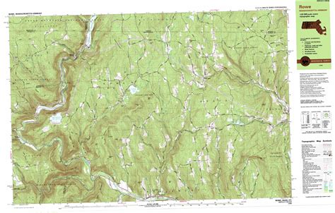 Heath Topographic Map 125000 Scale Massachusetts