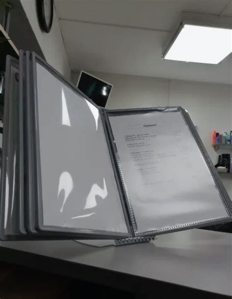 Перекидная система настольная на 10 карманов А4