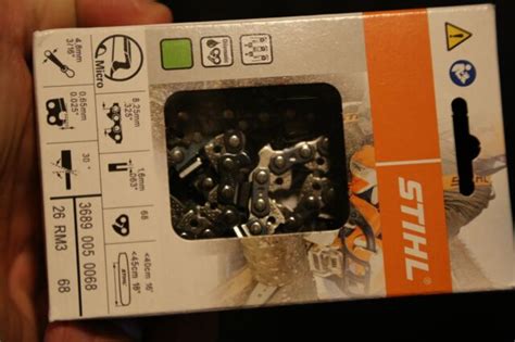 Stihl 18 Inch Ms250 Ms251 Factory Original Replacement Chain 68d 325 Pitch 063 Ebay