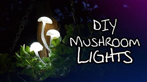 DIY Mushroom Lights Craft Project YouTube