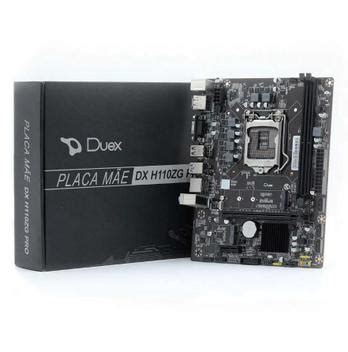 Placa Mãe Duex DX H110ZG Box para Intel LGA 1155 Memória DDR3 Som Video