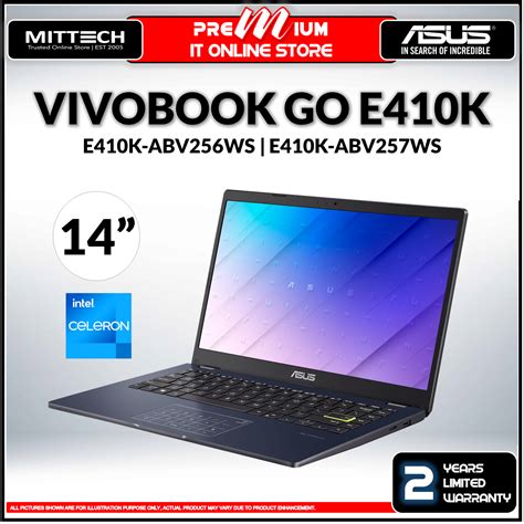 Asus VivoBook GO E410K Laptop | Celeron N4500 | 8GB | 256G SSD | Intel ...