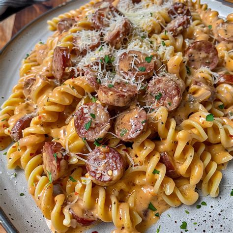 Creamy Smoked Sausage Pasta - That Oven Feelin