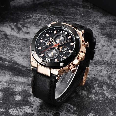 Benyar Herren Uhr Chronographen Analog Quarz Wasserdichte Business