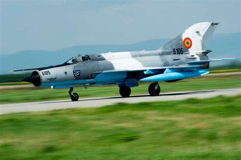 A Romanian Air Force Mig 21 Lancer Fighter Aircraft Nara And Dvids