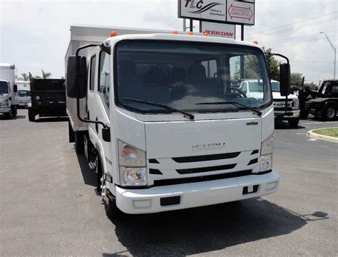 2018 Used Isuzu NPR HD CREW CAB 14FT ALUMINUM LANDSCAPE DUMP TRUCK