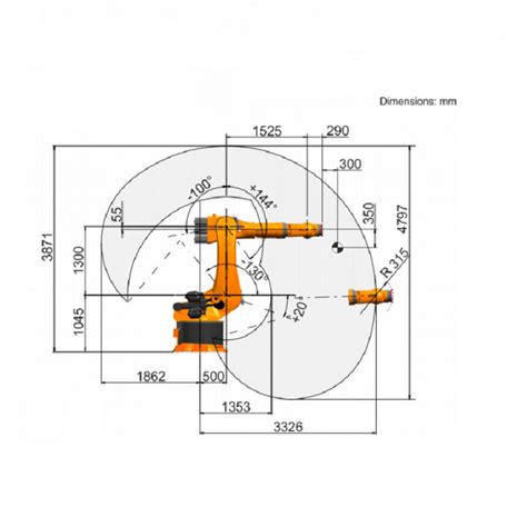 Achse Kr 240 Des Kuka Paletten Industrieroboter Arm 6 Nutzlast R3330