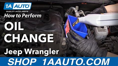 How To Perform An Oil Change 2012 18 Jeep Wrangler 3 6L YouTube