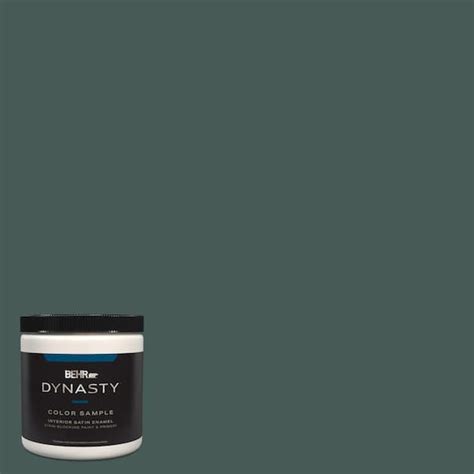 BEHR DYNASTY 8 Oz MQ6 09 Hostaleaf One Coat Hide Satin Enamel Stain