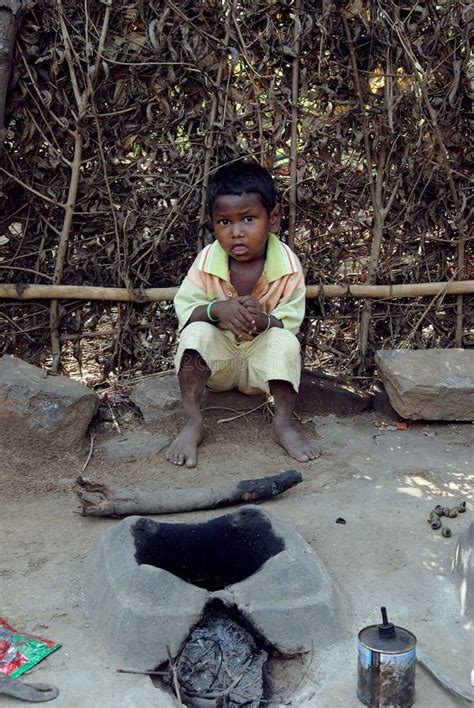 Children of the Indian Village Editorial Stock Photo - Image of ...