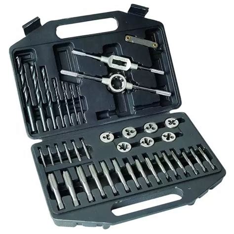 Motorbike Inch Metric Tap Machine Thread Cutting Set 39 Piece Hand