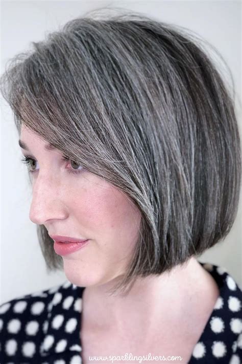 Short Haircuts For Growing Out Gray Hair Sparklingsilvers