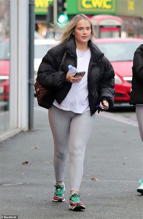 Pregnant Molly Mae Hague Covers Her Growing Bump In A Padded Coat And