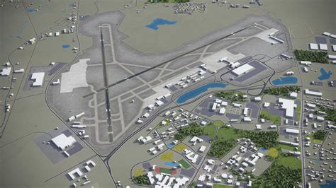 3D model Columbia Metropolitan Airport - CAE VR / AR / low-poly | CGTrader