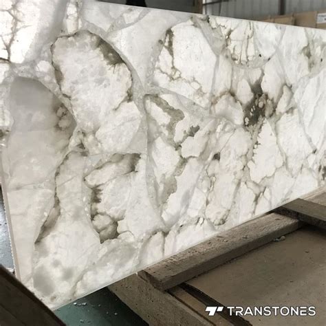 Artificial Onyx Translucent Stone Lighting Panels Faux Alabaster Stone