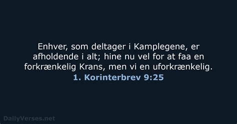 1 Korinterbrev 9 25 Bibelvers DA1871 DailyVerses Net