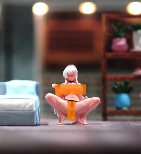 Miniature Sexy Hentai Naked Girl Figure Model Scene Doll Train Diorama Props
