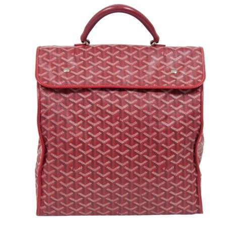 Goyard Bags Goyard Saint Leger Red Canvas Foldable Zip Tote Travel