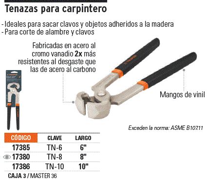 Tn Truper Tenaza Para Carpintero Truper