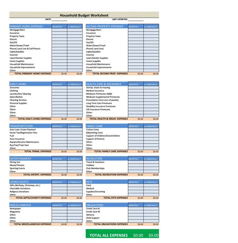 28 Best Household Budget Templates [Family Budget Worksheets]