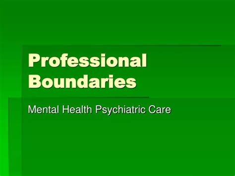 Ppt Professional Boundaries Powerpoint Presentation Free Download