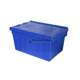 Jual Nestable Container With Lid Blue 58 L Krisbow 10133558 Alatproyek