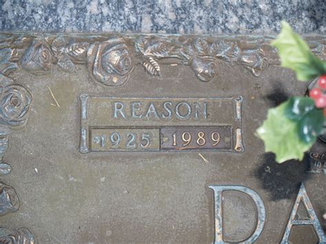 Reason Davis 1925 1989 Mémorial Find a Grave