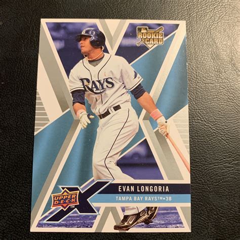 Evan Longoria Tampa Bay Rays Upper Deck X Cb Ebay