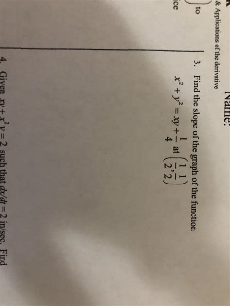 Answered Name And Applications Of The Derivative Bartleby