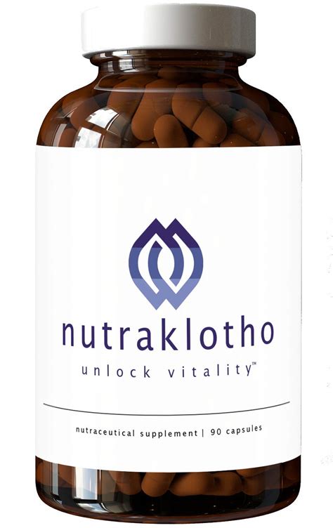 Buy Klotho Supplement 30 Day Supply Custom Formulated Nutraceutical