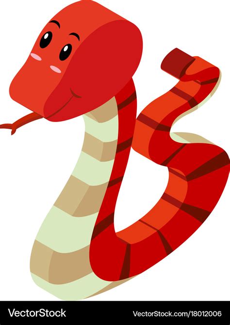 3d Design For Red Rattlesnake Royalty Free Vector Image