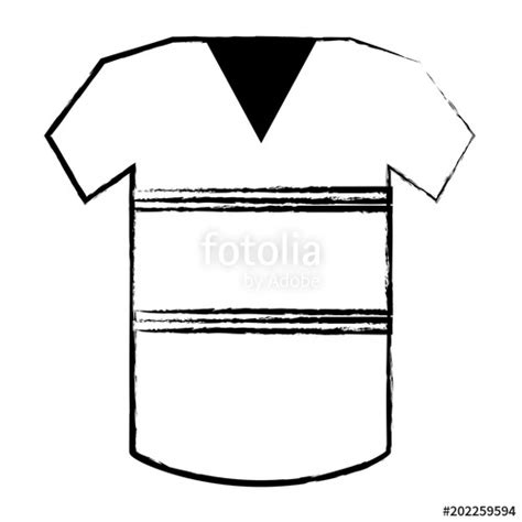 Football Jersey Sketch at PaintingValley.com | Explore collection of ...