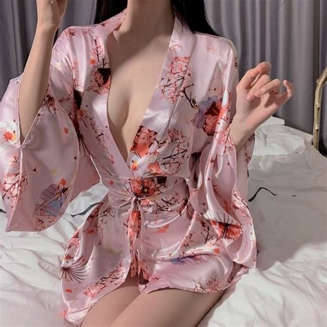 Jual Sexy Lingerie Kimono Baju Tidur Sexy Lingerie Wanita Kimono