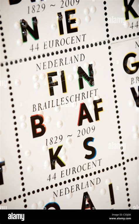 Braille Postage Stamp Opening Of The Louis Braille Year On The