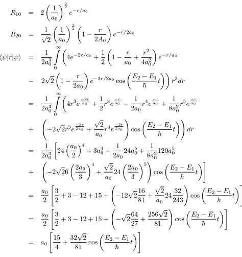 Hydrogen Atom Hydrogen Atom Radial Wave Functions