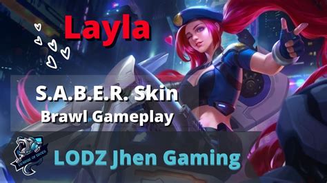 Mobile Legends Layla Brawl Gameplay Saber Breacher Skin Lodz