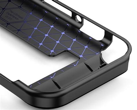 Grip Tpu Bescherm Hoes Skin Voor Nintendo Switch Oled Zwart