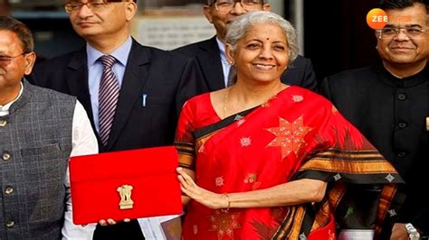 Finance Minister Nirmala Sitharaman Dons Bright Red Saree For Union